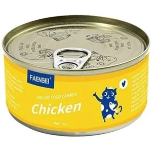 کنسرو گربه نچرال chiken فنبی وزن 85 گرم