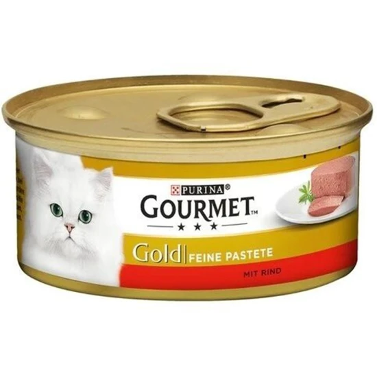 کنسرو گربه گورمت beef وزن 85 گرم