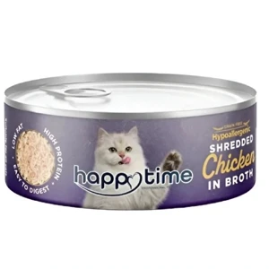 کنسرو گربه هپی تایم پته chicken وزن 80 گرم