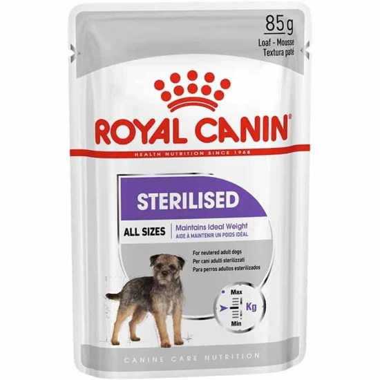 پوچ سگ رویال کنین ccn sterilised وزن 85 گرم